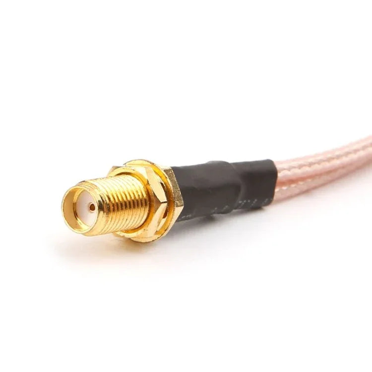 RG316 SMA 母頭轉 CRC9-TS9 連接線延長，長度：15cm