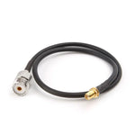 SMA 母頭轉 UHF SO239 PL259 母頭 RG58 豬尾電纜，長度：50cm