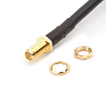 SMA 母頭轉 UHF SO239 PL259 母頭 RG58 豬尾電纜，長度：50cm