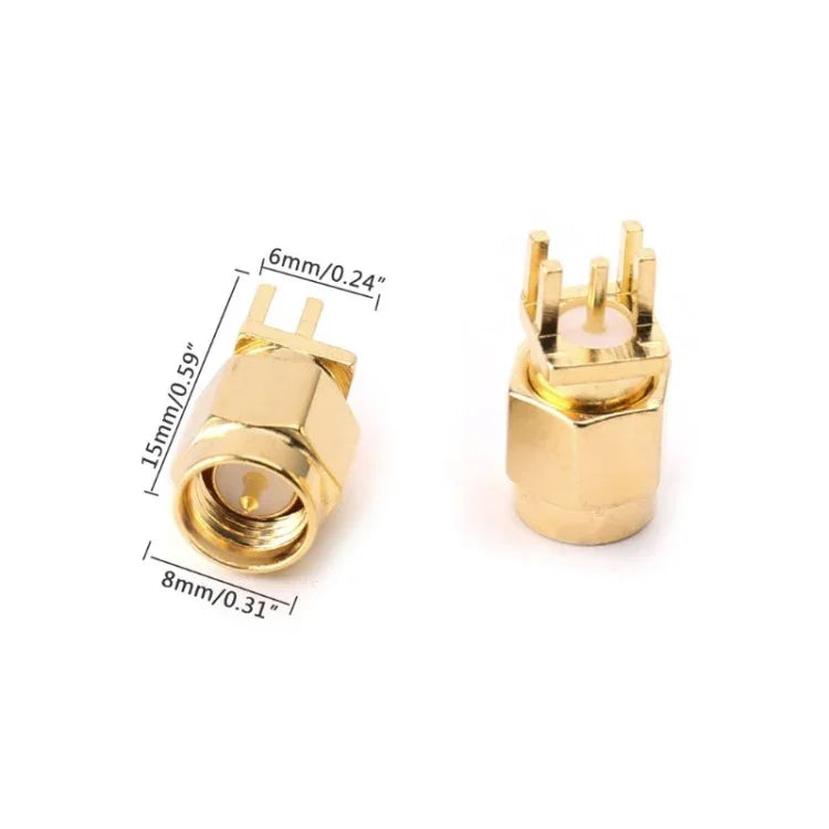 10 個 1.6mm SMA 母頭插座 PCB 夾裝射頻連接器