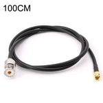 RG58 UHF 母頭轉 SMA 公頭連接線，長度：100cm，長度：100cm