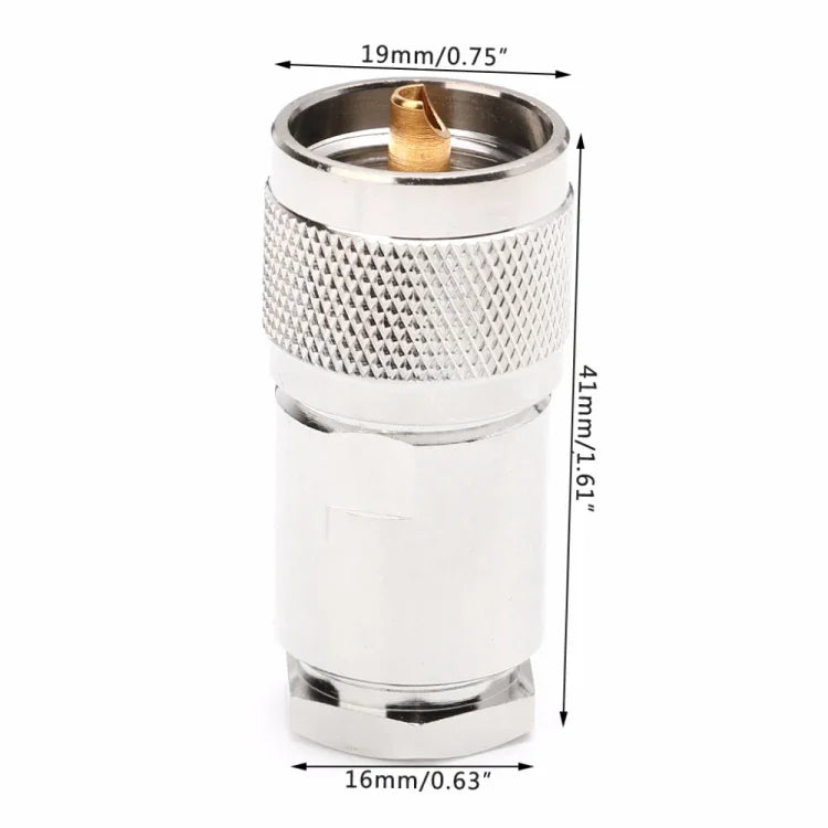 UHF 公頭 PL259 夾具轉接頭