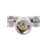 T 型 UHF 公頭 PL259 轉 2 個 UHF 母頭 轉接器