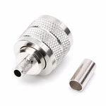 10 個 UHF 公頭 PL259 插頭壓接連接器轉接器 適用於 RG58 RG142 / 3D-FB