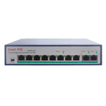 ESCAM POE 8+2 10埠快速乙太網路交換器 8埠POE 10/100M 120W網路交換器，傳輸距離：150m，10埠