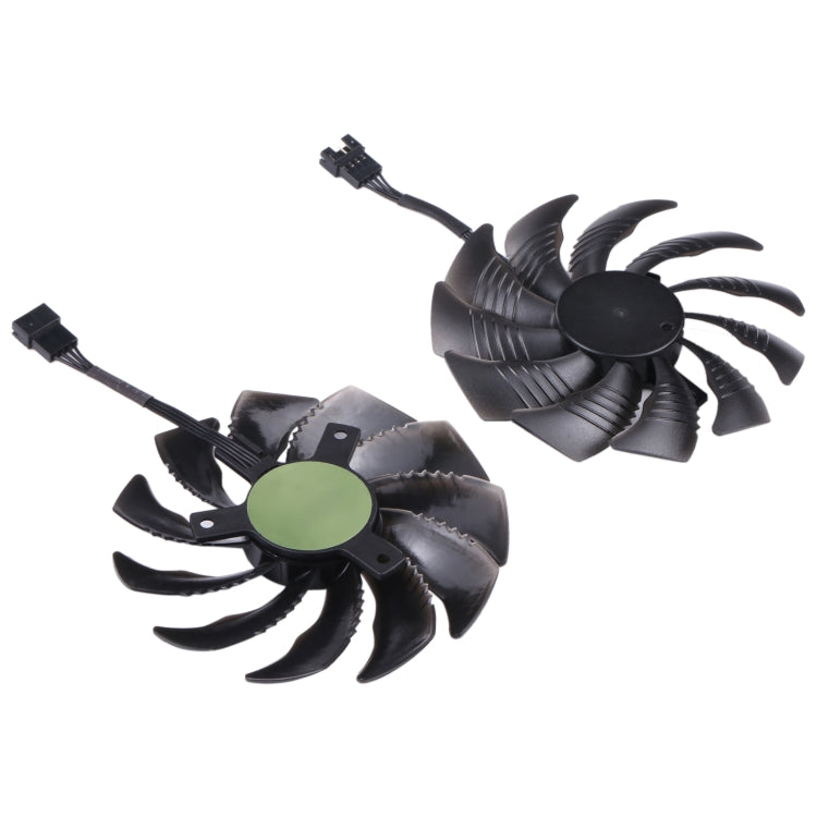 1對88毫米4針電腦顯卡散熱風扇，適用技嘉GeForce GTX1060 1070 GTX1050ti GTX960 RX570 RX470
