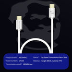 MECHANIC Lightning 高速傳輸數據線 USB Lightning 線，Type-C 轉 Type-C，適用於 Type-C 轉 Type-C