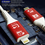 MECHANIC Lightning 高速傳輸數據線 USB Lightning 線，Type-C 轉 Type-C，適用於 Type-C 轉 Type-C