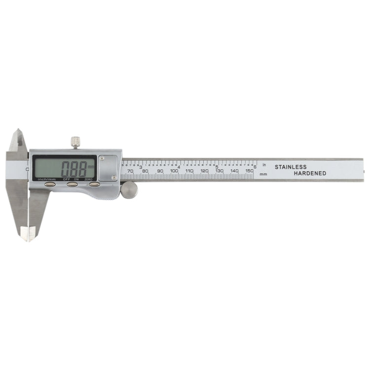 0-150mm LCD數位卡尺電子數位游標卡尺，0-150mm（銀色）