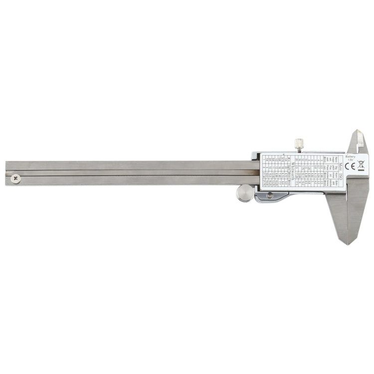 0-150mm LCD數位卡尺電子數位游標卡尺，0-150mm（銀色）