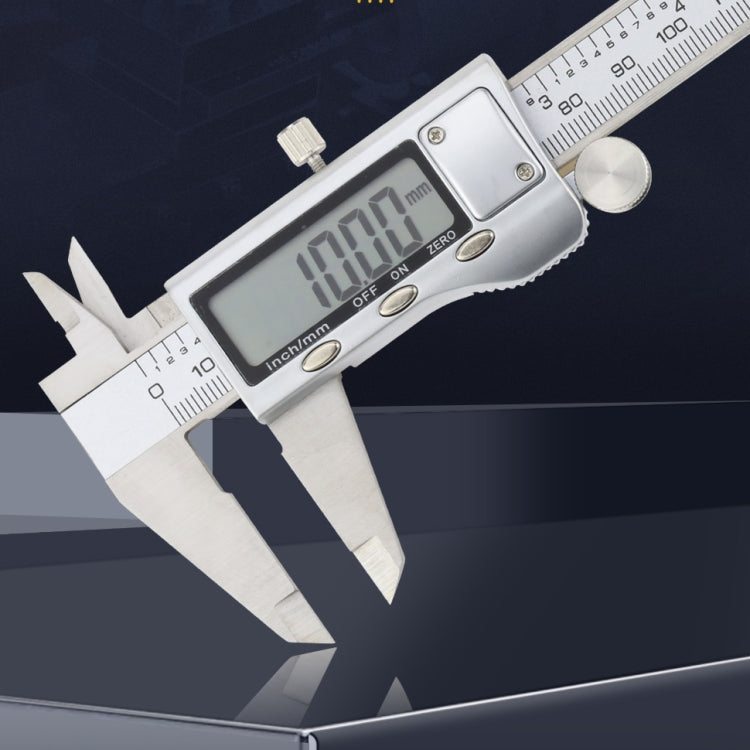 0-150mm LCD數位卡尺電子數位游標卡尺，0-150mm（銀色）