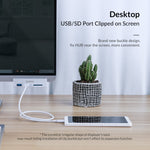 ORICO MH2AC-U3 夾式2埠USB3.0集線器 帶SD卡讀卡器
