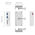 ORICO MH2AC-U3 夾式2埠USB3.0集線器 帶SD卡讀卡器