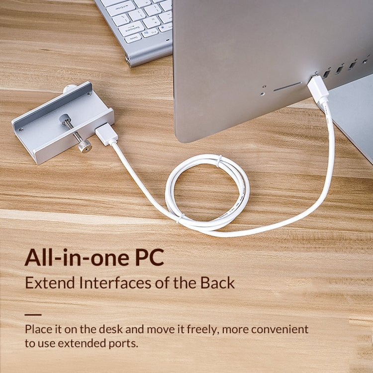 ORICO MH2AC-U3 夾式2埠USB3.0集線器 帶SD卡讀卡器