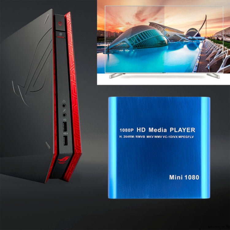 MINI 1080P全高清媒體USB硬碟播放器 SD/MMC卡播放器，美國，歐盟，英國