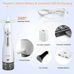 Mornwell D52 USB充電式水牙線機 IPX7防水口腔沖洗器，D52