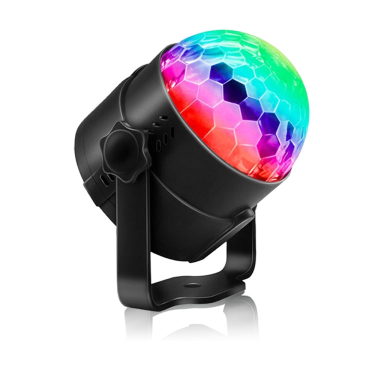 YouOKLight YK2278 3W 聲控派對 DJ 燈光 RBG 迪斯可球頻閃燈 舞台帕燈 7 模式，無遙控器
