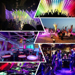 YouOKLight YK2278 3W 聲控派對 DJ 燈光 RBG 迪斯可球頻閃燈 舞台帕燈 7 模式，無遙控器