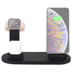 HQ-UD15可旋轉無線充電底座，帶手機/iWatch/AirPods支架（銀色），銀色（含無線充電），無無線充電白色，無無線充電黑色，白色（含無線充電）