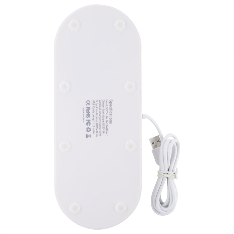 HQ-UD15可旋轉無線充電底座，帶手機/iWatch/AirPods支架（銀色），銀色（含無線充電），無無線充電白色，無無線充電黑色，白色（含無線充電）