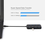 超高速 USB3.0 四埠集線器附開關，USB 3.0