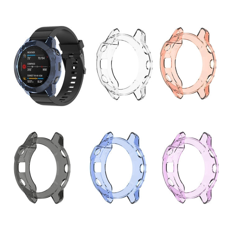 Suitable for Garmin Fenix 6S / 6S Pro transparent TPU Silica Gel Watch Case