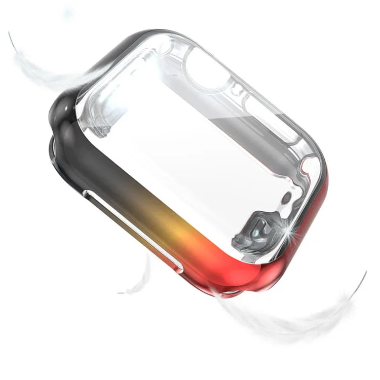 適用於 Apple Watch Series 4/5/6 & Watch SE 1/2/3 44mm 漸層全包 TPU 保護殼，適用於 Apple Watch Series 5 & 4 44mm
