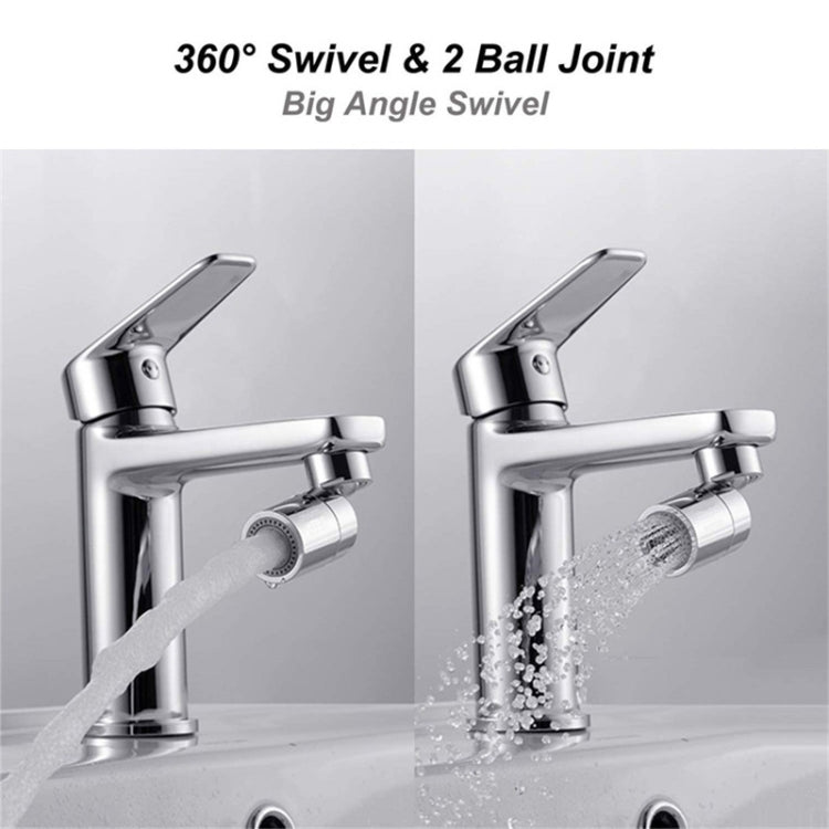 雙功能水龍頭出水口起泡器防濺兩用廚房銅過濾器，外接，內接