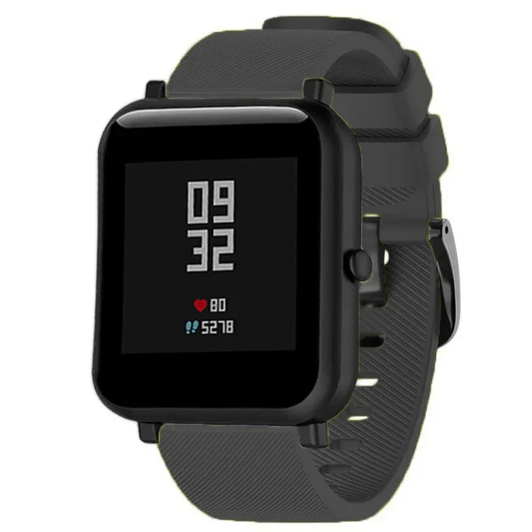 20mm 矽膠錶帶，適用於 Huami Amazfit GTS / Samsung Galaxy Watch Active 2 / Gear Sport