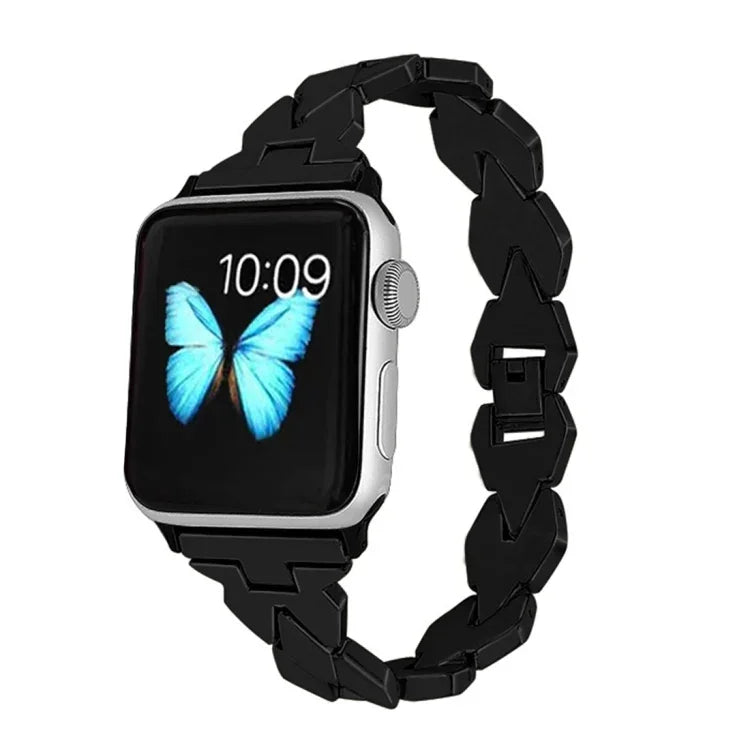 Apple Watch Series 5 & 4 44mm / 3 & 2 & 1 42mm 鑽石不鏽鋼錶帶，適用於 Apple Watch Series 5 & 4 44mm