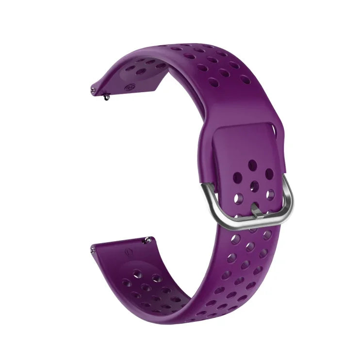 20mm 透氣多孔錶帶，內扣設計，適用於 Huami Amazfit GTS / Samsung Galaxy Watch Active 2 / Huawei Watch GT2 42MM