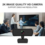 C3 400 萬像素 2K 解析度自動對焦高清 1080P 網路攝影機 360 度旋轉 適用直播視訊會議工作含麥克風 USB 免驅動，C3