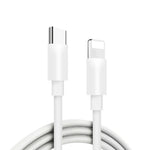 PD 18W USB-C / Type-C轉8針閃充數據線，適用於iPhone X / 11 / 11 Pro / 11 Pro Max / XR / SE 2020，1米，2米