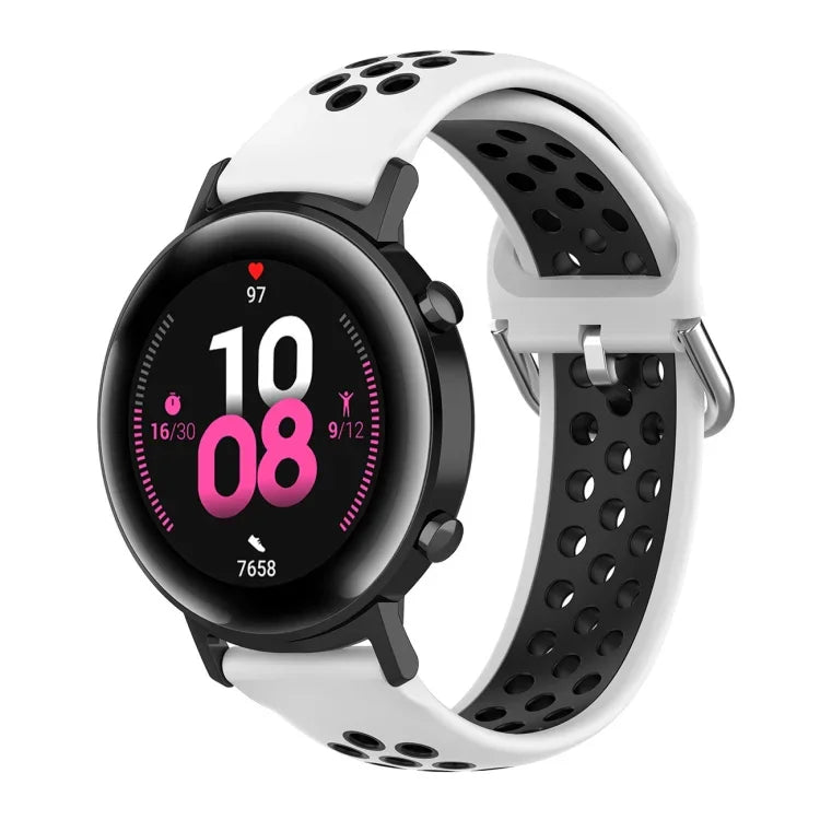 20mm 時尚內扣矽膠錶帶，適用於 Huami Amazfit GTS / Samsung Galaxy Watch Active 2 / Huawei Watch GT2 42MM