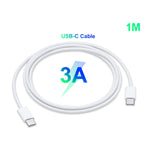 2 合 1 單 USB-C / Type-C 埠旅行充電器 + 3A PD 3.0 USB-C / Type-C 對 USB-C / Type-C 快充數據線組，線長：1米，18W 1米
