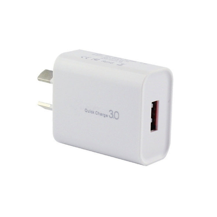 QC 3.0 18W 3A 單 USB 介面充電器，澳規插頭
