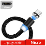 USB 轉 Micro USB 磁吸金屬接頭尼龍雙色編織磁吸充電線，線長：1m，Micro USB