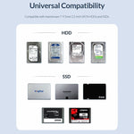 ORICO 2520U3 2.5 吋便攜硬碟外接盒，白色、黑色