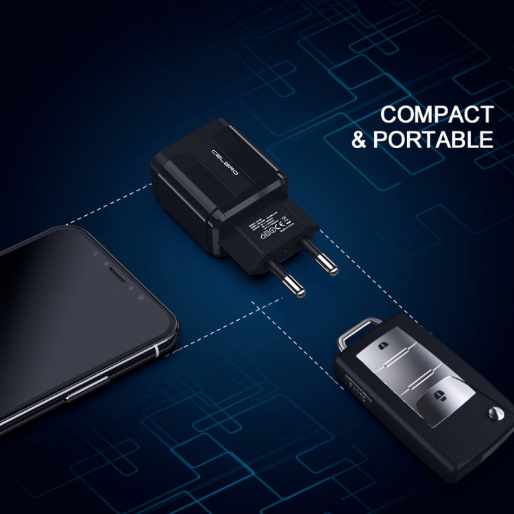 便攜式 QC3.0 18W USB 埠通用快速充電器，歐規插頭，歐規插頭
