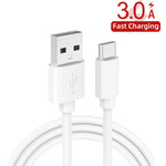 2 in 1 USB to USB-C / Type-C Data Cable + 30W QC 3.0 4 USB Interfaces Mobile Phone Tablet PC Universal Quick Charger Travel Charger Set, EU Plug, USB-C / Type-C Set EU Plug