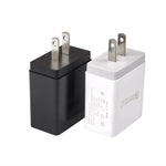 2 合 1 1米 USB 轉 Micro USB 數據線 + 30W QC 3.0 四 USB 介面手機平板電腦通用快速充電器旅行充電組，美規插頭，Micro USB 組合 美規插頭