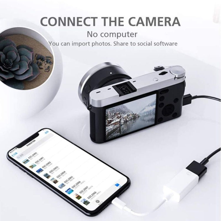 FA-STAR ZS-KL21826 8 針轉 USB 3.0 OTG 轉接器，支援 IOS 13 及以上版本