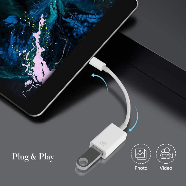 FA-STAR ZS-KL21826 8 針轉 USB 3.0 OTG 轉接器，支援 IOS 13 及以上版本