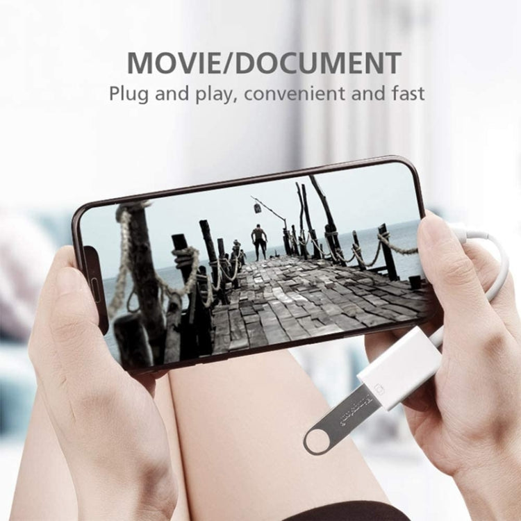 FA-STAR ZS-KL21826 8 針轉 USB 3.0 OTG 轉接器，支援 IOS 13 及以上版本