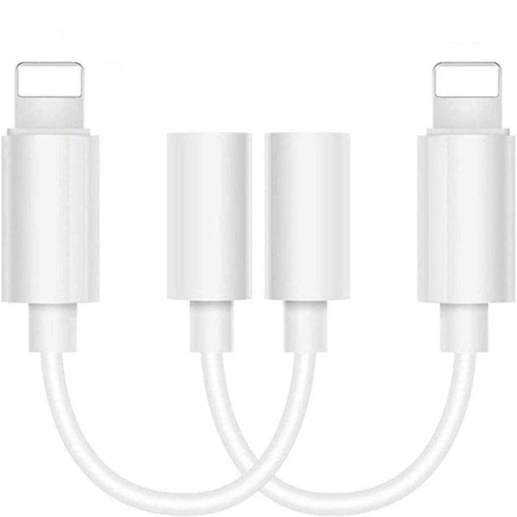 Zs-kl21836 2 件裝 8 Pin 轉 3.5mm 耳機轉接器音頻轉接器，支援所有 iOS 系統
