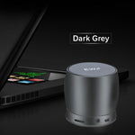 EWA A150 便攜迷你藍牙喇叭無線HiFi立體聲強勁低音音樂Boom Box金屬低音炮，支援Micro SD卡及3.5mm AUX