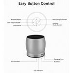EWA A150 便攜迷你藍牙喇叭無線HiFi立體聲強勁低音音樂Boom Box金屬低音炮，支援Micro SD卡及3.5mm AUX