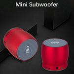EWA A150 便攜迷你藍牙喇叭無線HiFi立體聲強勁低音音樂Boom Box金屬低音炮，支援Micro SD卡及3.5mm AUX