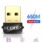 EDUP EP-AC1651 USB WIFI 無線網卡 650Mbps 雙頻 5G/2.4GHz 外接無線網路卡 Wifi 接收器 適用筆記型電腦 Windows MacOS