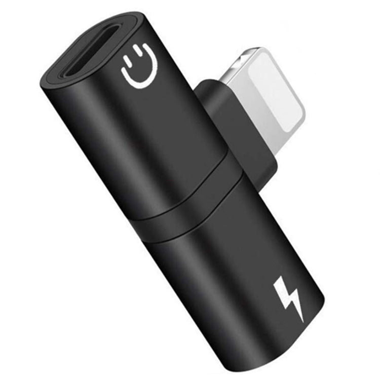 Zs-18182 2件裝2合1 8針公對8針充電+8針音頻母轉接耳機轉接器，支持通話及音量控制，兼容iOS 13系統